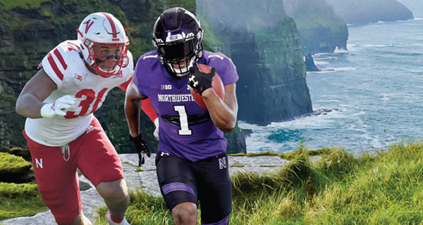 Two football players playing in Ireland