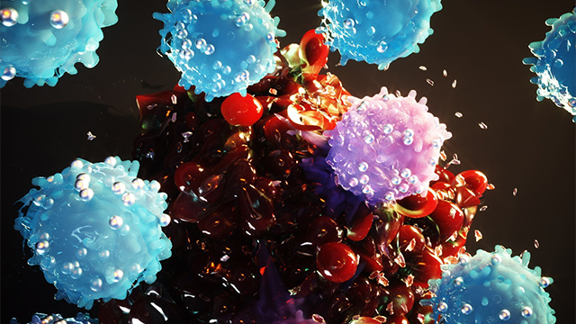 Graphic of cancer cells