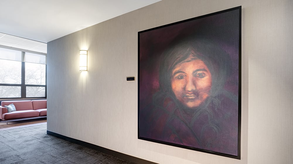 Art piece displayed on wall