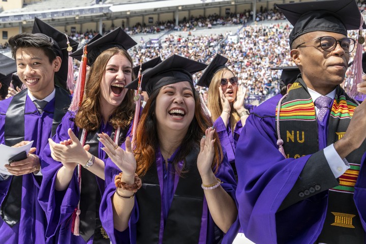 Students at Commencement