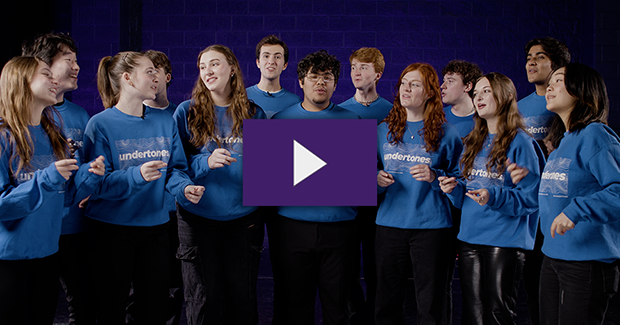 Students in choir