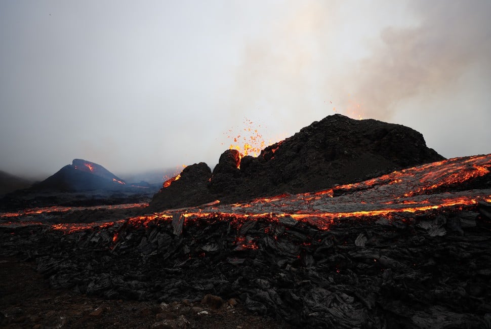 Volcanic rock close up