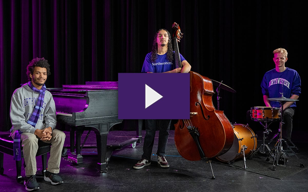Students standing with instruments